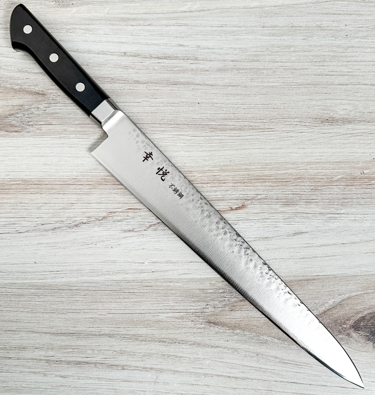 kohikichi Ohishi kurouchi aogami#1 sujihiki 240mm | Zahocho Knives Tokyo