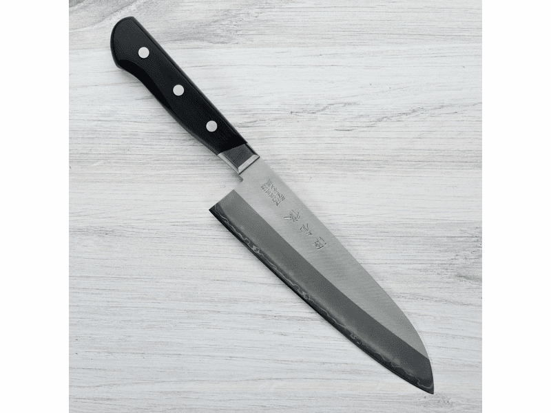 Kotetsu Hamon 19C27 Santoku 180mm