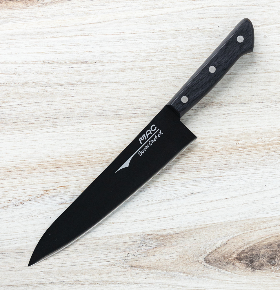 MAC Sushi Chef eX Gyuto 215mm|Black Nonstick Blade