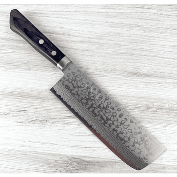 Masutani VG10 Damascus Nakiri 165mm Black