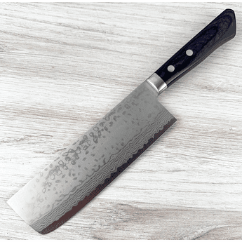 Masutani VG10 Damascus Nakiri 165mm Black