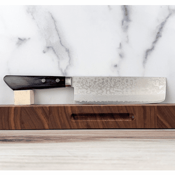 Masutani VG10 Damascus Nakiri 165mm Black