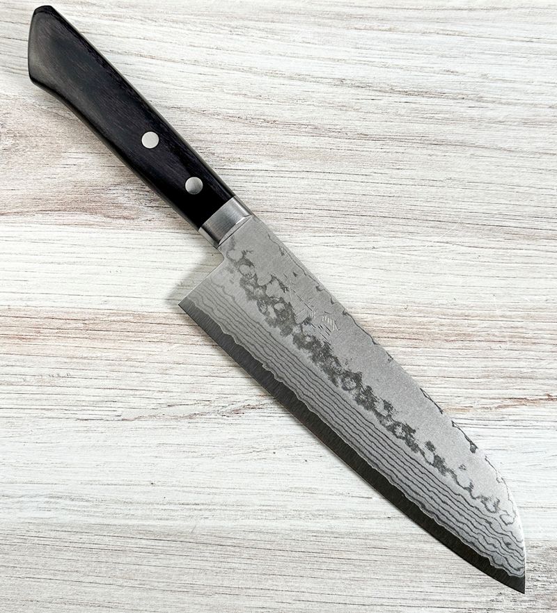 T*D様 MASAKUNI 日本製 Masutani VG10 Damascus Santoku 165mm Black|CKTG