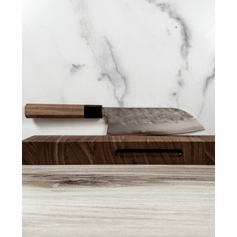 Matsubara Blue #2 Nashiji Santoku 180mm