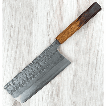 Matsubara Blue #2 Wavy Face Tall Nakiri 180mm