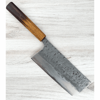 Matsubara Blue #2 Wavy Face Tall Nakiri 180mm