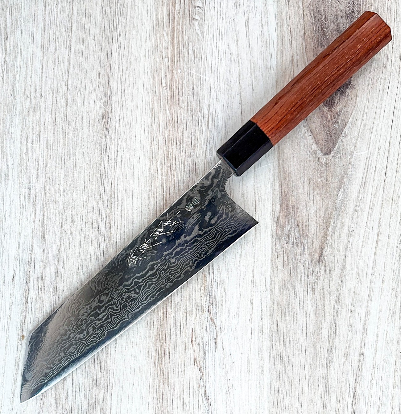 銀杯。220g Matsubara Ginsan Damascus Kiritsuke 210mm|Silver #3