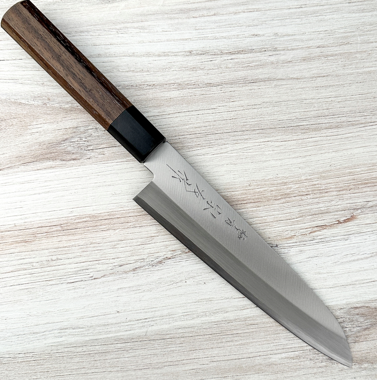 名人 三木彦辰作 牛刀 180mm 積層模様 Japanese Gyuto Miki Hamono AS Gyuto 180mm|Aogami Super Chef Knife