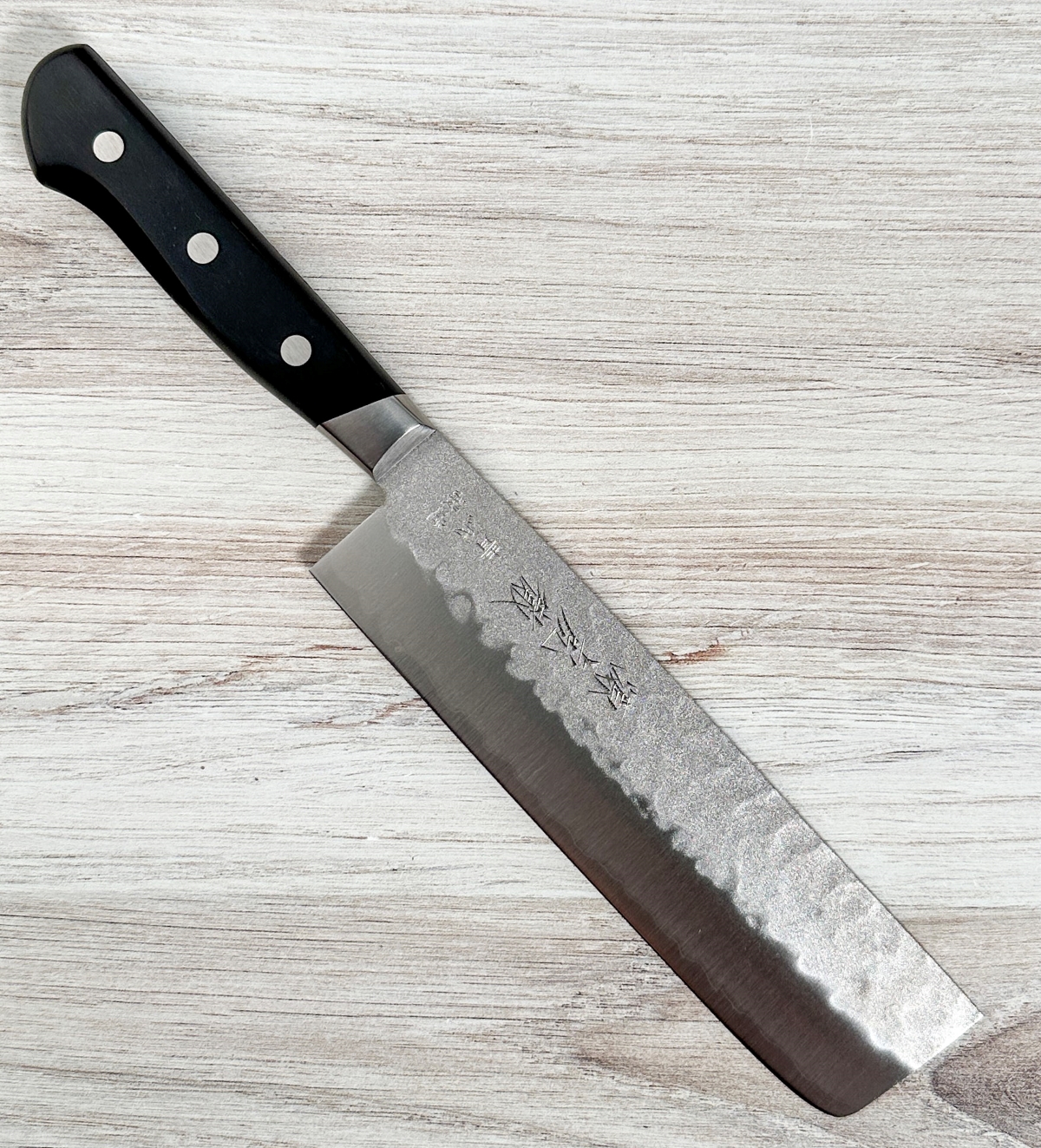 kiriページ Kotetsu Nashiji Blue #2 Nakiri 165mm|Chef Knives To Go