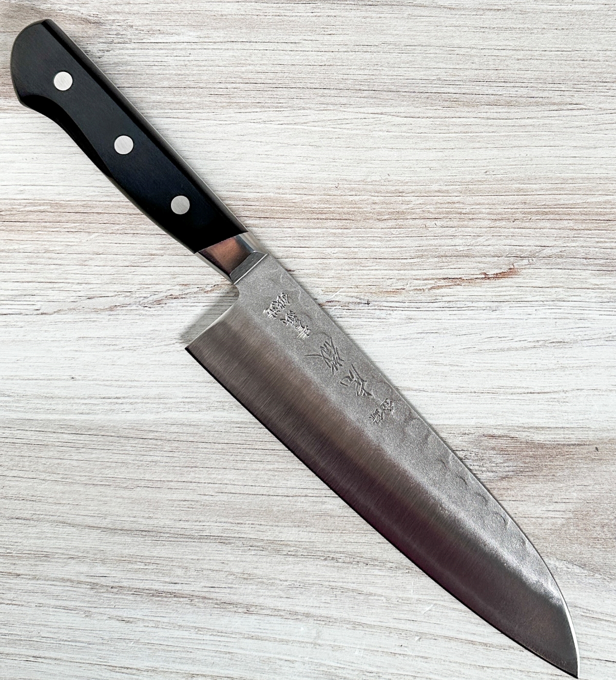 Kotetsu Nashiji Blue #2 Santoku 180mm