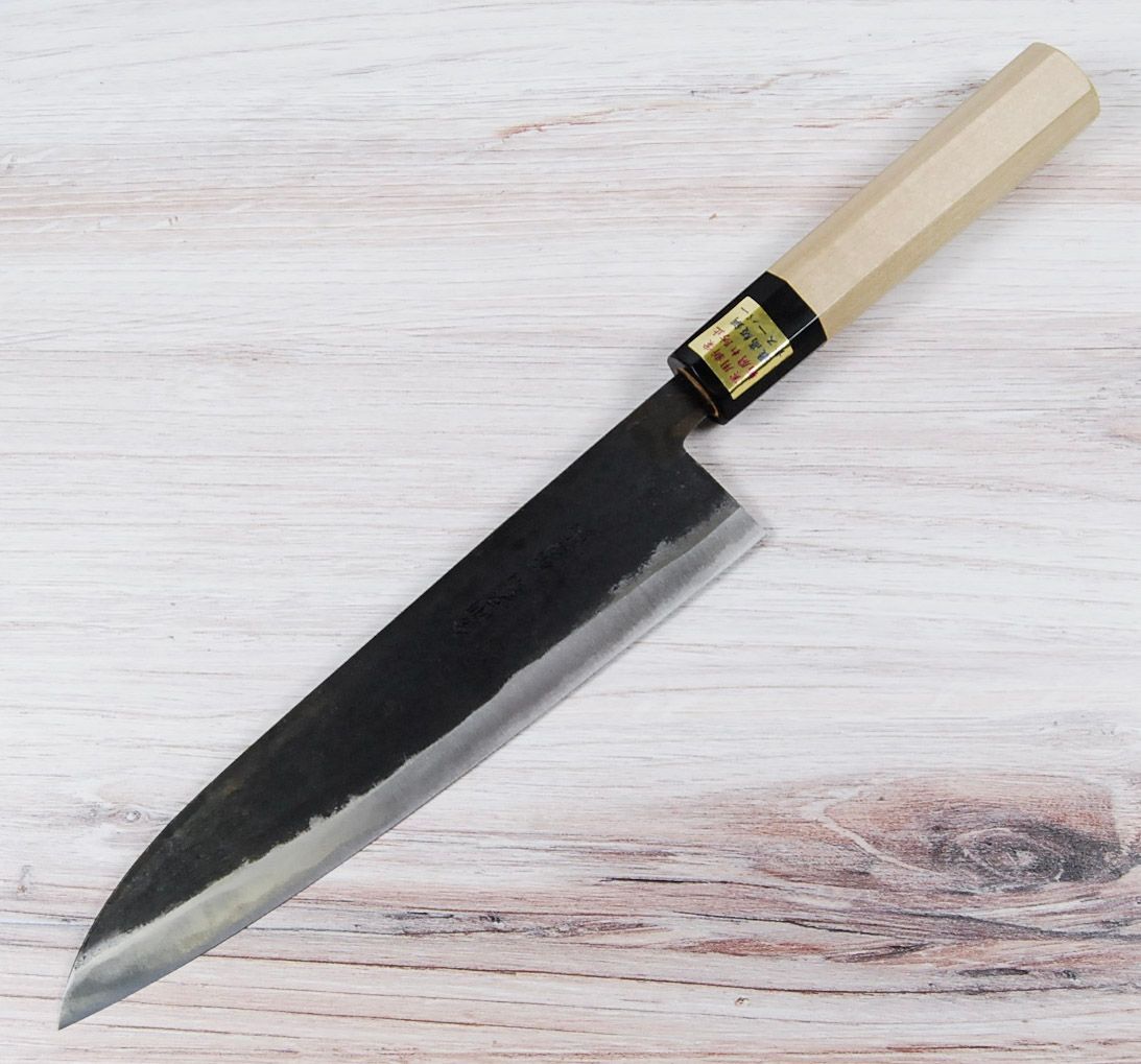 Moritaka Aogami Super Gyuto 210mm – Hand-Forged Kurouchi Finish