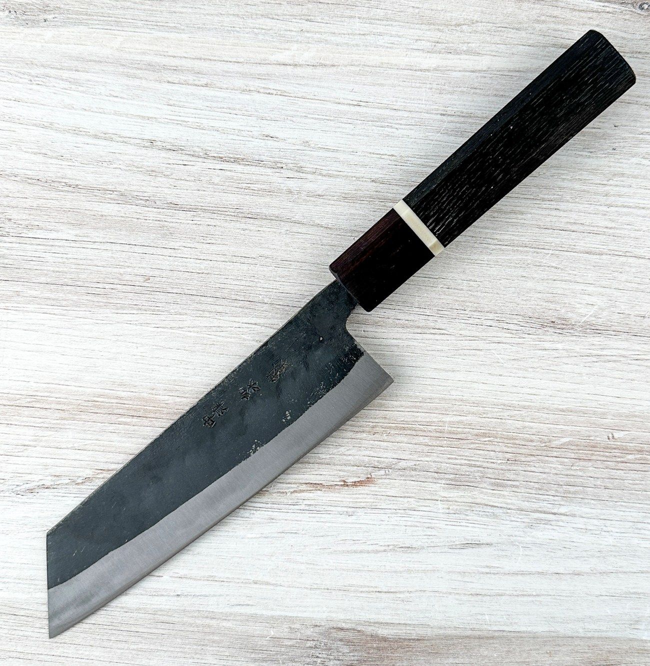 Nakamura Blue #1 Bunka 165mm Bog Oak