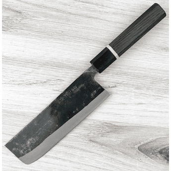 Nakamura Blue #2 Nakiri 165mm Bog Oak