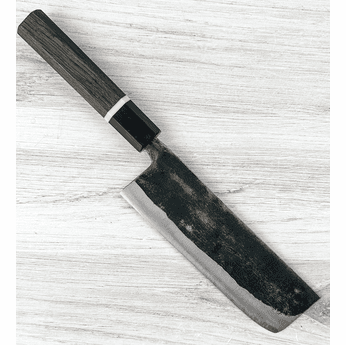 Nakamura Blue #2 Nakiri 165mm Bog Oak