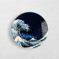 Visit Namako Blue Great Wave Plate 4.75 in