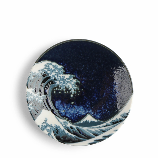 Namako Blue Great Wave Plate 4.75 Inch