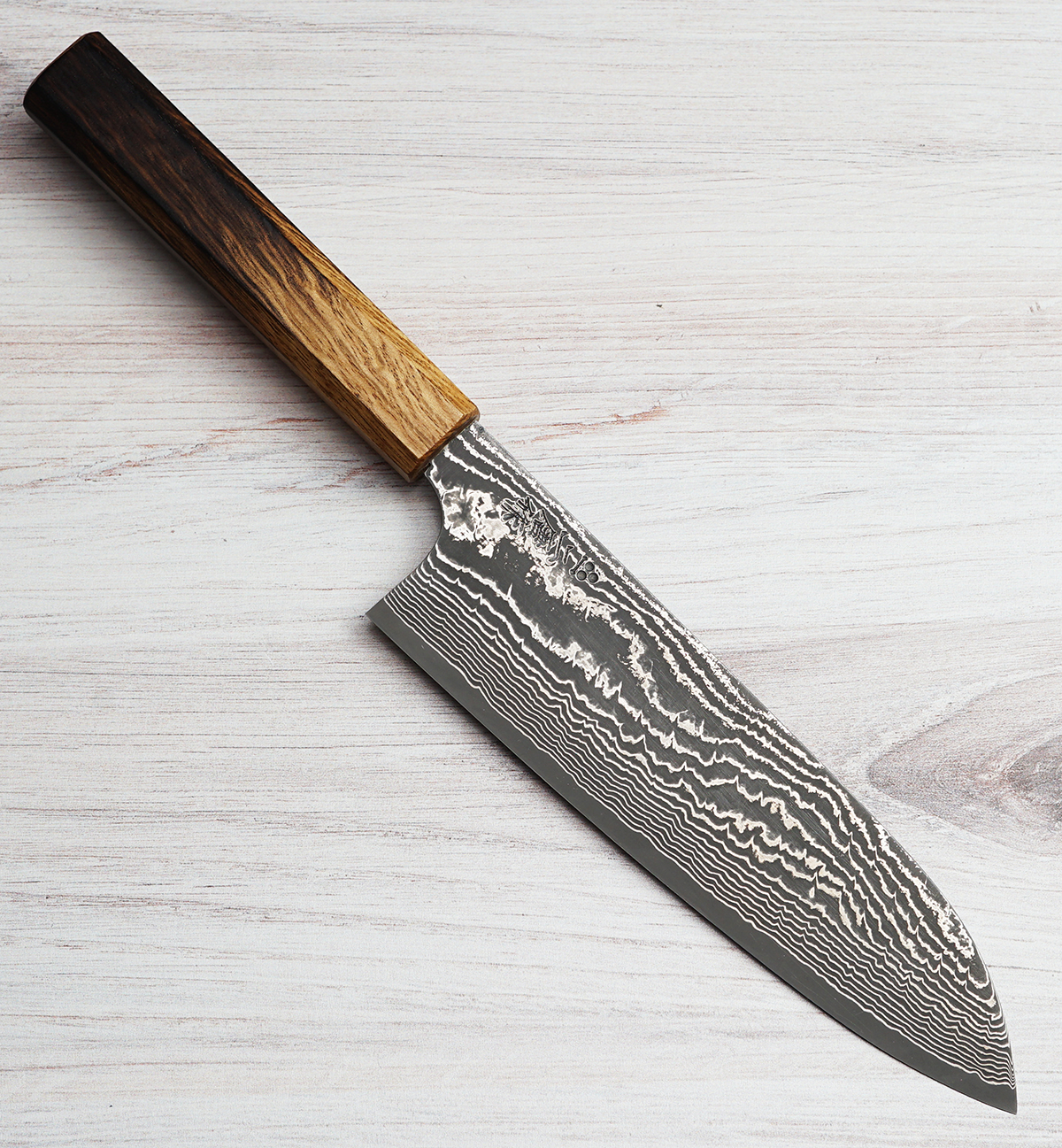 Nigara SG2 Damascus Santoku 180mm