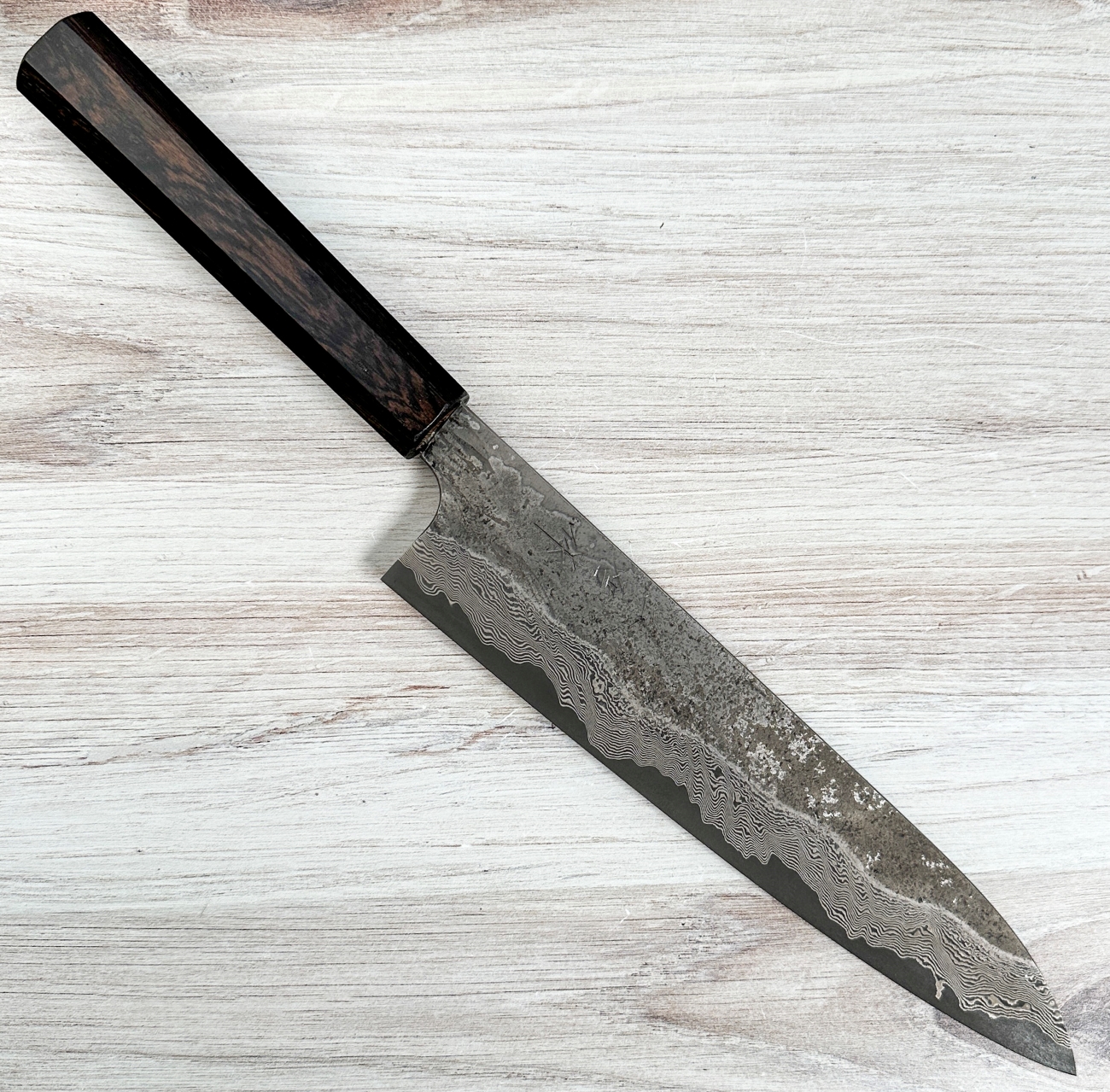 Nigara Silver 3 Damascus Gyuto 240mm