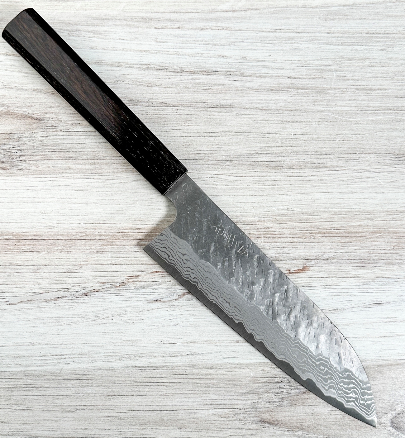 Nigara VG10 Tsuchime Damascus Santoku 170mm