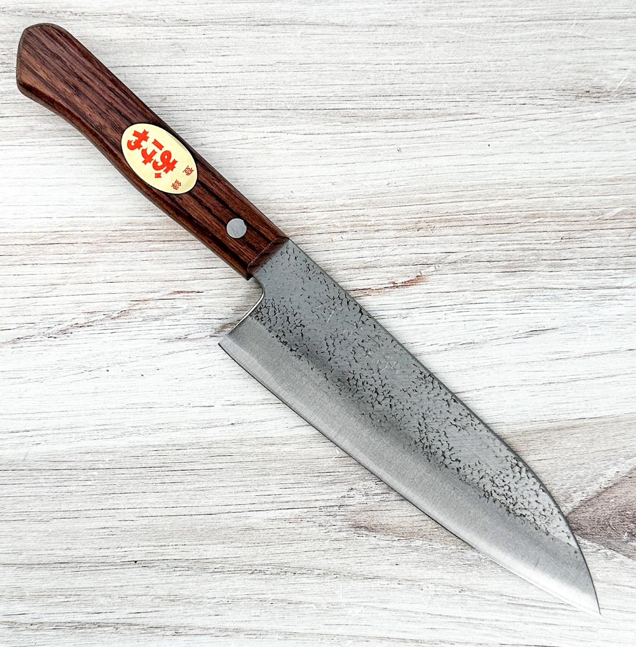 Okeya Blue #2 Santoku 160mm|Western Handle