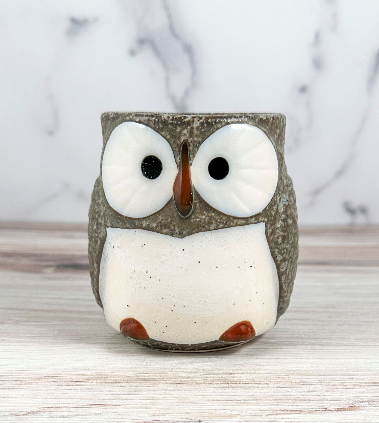 小物 owl mils Sophisticated Owl with a Book