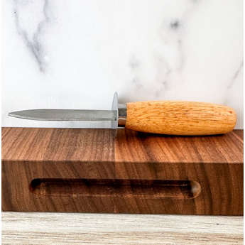 Oyster Knife with Wood Handle