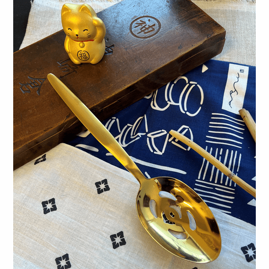 Richmond Gold Slotted Spoon
