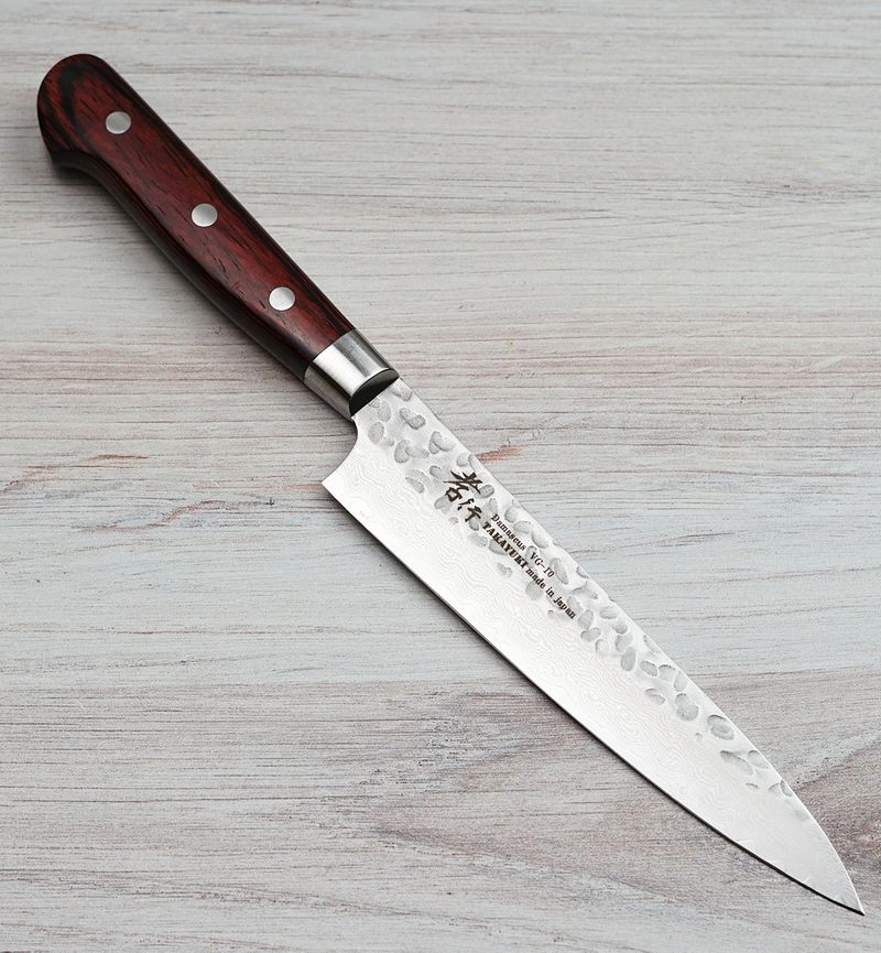 孝行　Damascus VG-10 24cm Takayuki Hammered Damascus Petty 150mm|VG10