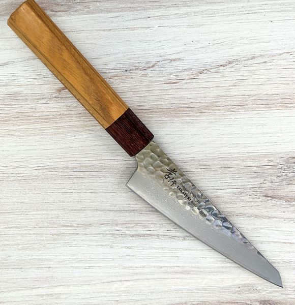 Takayuki VG10 Damascus Hammered Honesuki 150mm