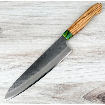 Sentan SLD Nashiji Gyuto 210mm Green