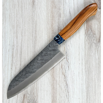 Sentan SLD Nashiji Santoku 180mm Blue