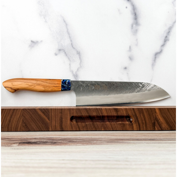 Sentan SLD Nashiji Santoku 180mm Blue