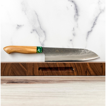 Sentan SLD Nashiji Santoku 180mm Green
