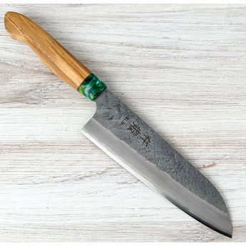 Sentan SLD Nashiji Santoku 180mm Green