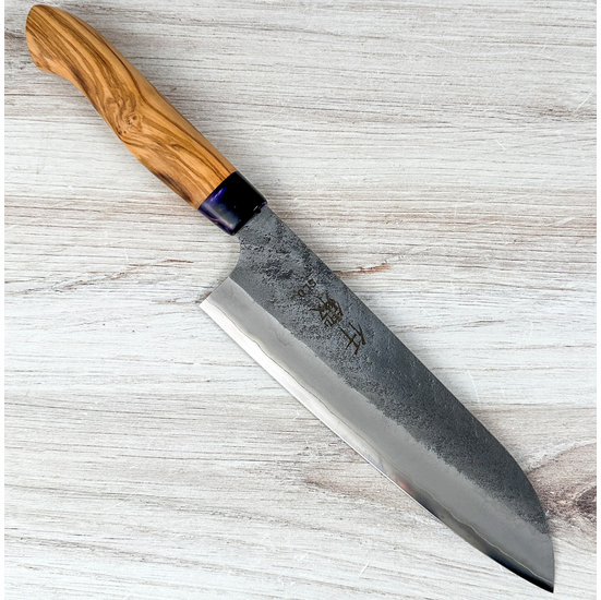 Sentan SLD Nashiji Santoku 180mm Purple