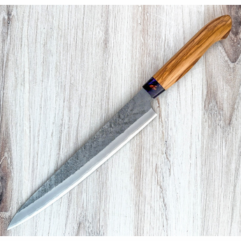 Sentan SLD Nashiji Sujihiki 240mm Purple-Gold