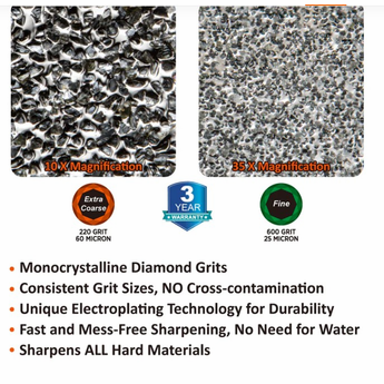 Sharpal Dual-Grit Diamond Sharpener Extra Coarse / Fine