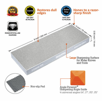 Visit Sharpal Dual-Grit Diamond Sharpening Stone w/ Angle Guide, 325/1000 Grit
