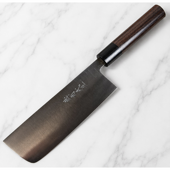Shiro Kamo Blue #2 Migaki Nakiri 165mm