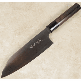 Shiro Kamo Blue #2 Migaki Santoku 165mm