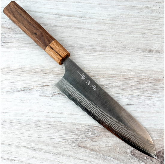 Taguchi Ginsan Damascus Santoku 180mm