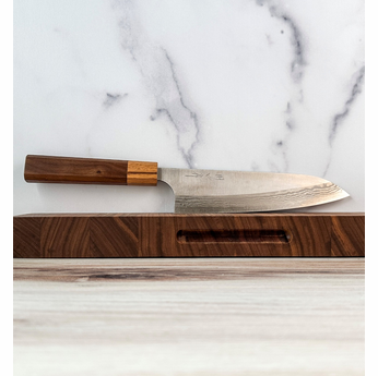 Taguchi Ginsan Damascus Santoku 180mm