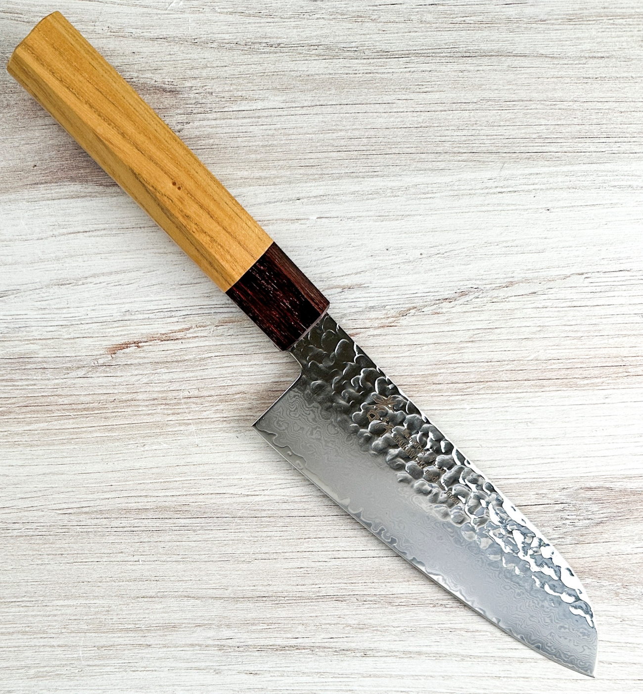 Takayuki VG-10 Hammered Damascus Wa Santoku 170mm