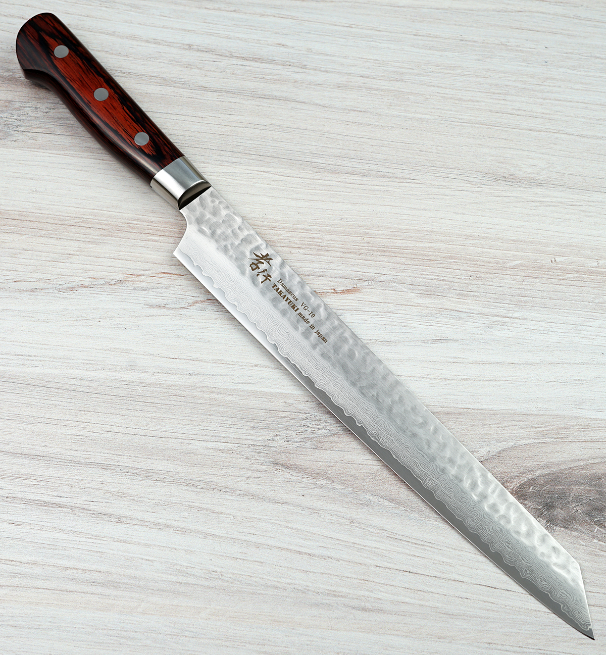 Takayuki VG-10 Hammered Damascus Kiritsuke 270mm