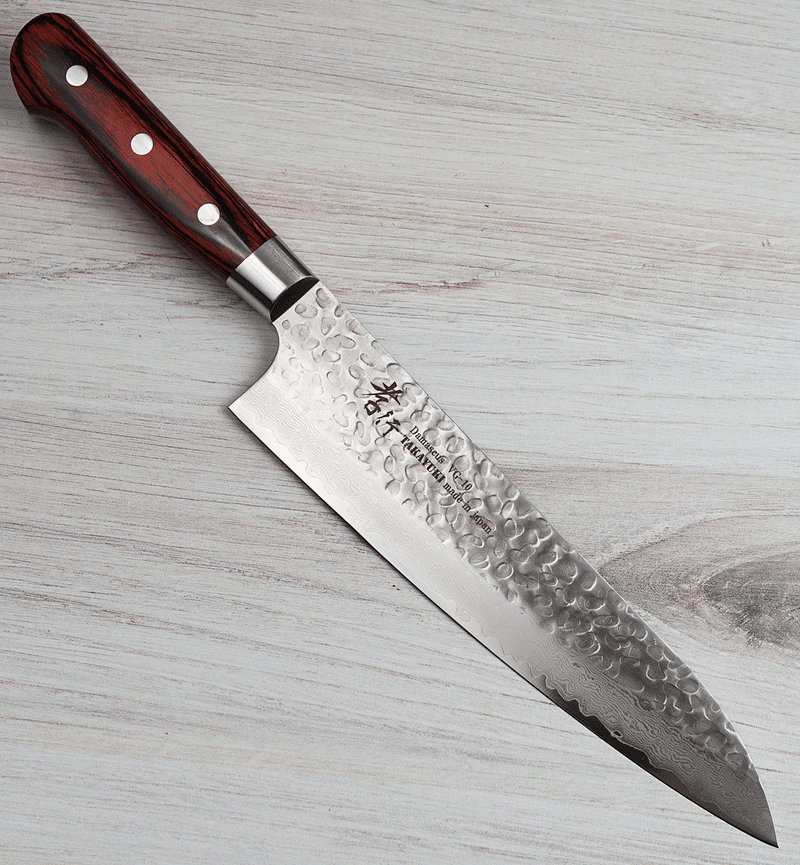 Takayuki Hammered Damascus Western Handle|Stainless VG10