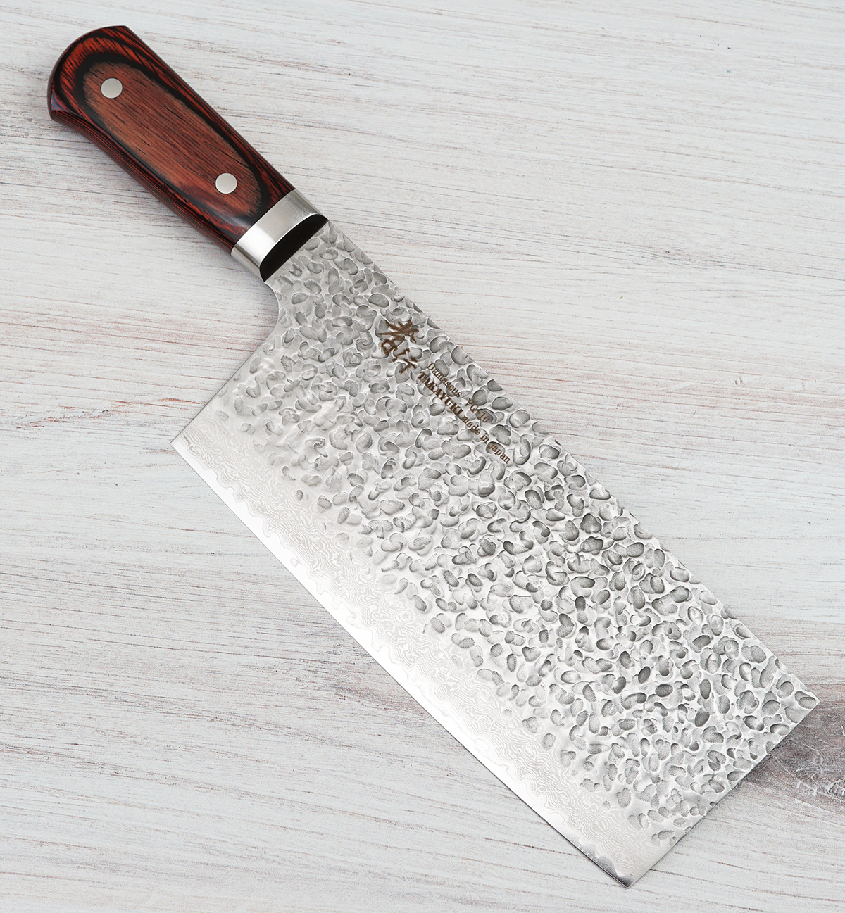 Takayuki VG10 Hammered Damascus Cleaver 195mm â”‚ CKTG
