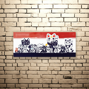 Tenugui Towel: Beckoning Cat