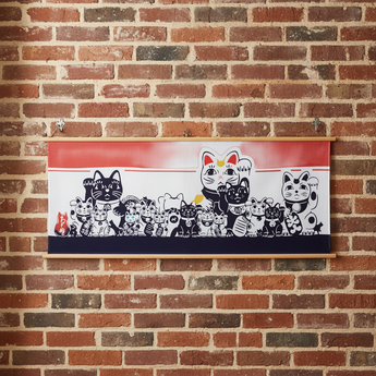 Tenugui Towel: Beckoning Cat