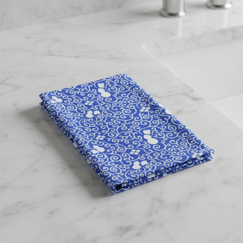 Tenugui Towel: Blue Swirl