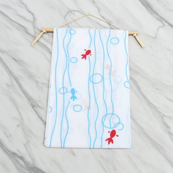 Tenugui Towel: Bubble Fish